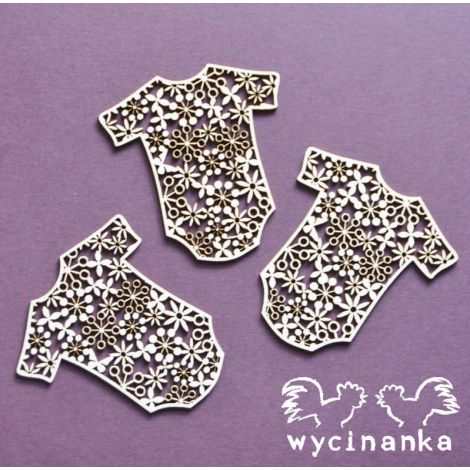 Tekturka Wycinanka Dla Maluchów - Ażurowe ubranka #1, 3szt